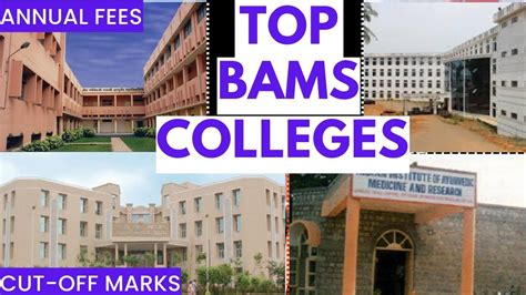 Top BAMS Colleges In India Cutoff For BAMS NEET NEET 2022 Cut Off