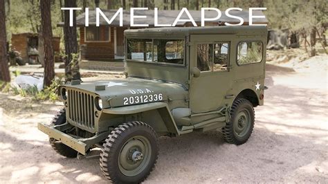 Restoration Of A Willys Mb Jeep Start To Finish In Minutes