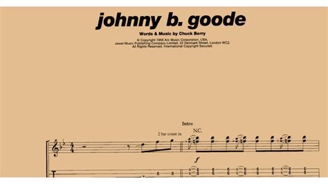 Johnny B Goode Chuck Berry Guitar Lesson With Tab Guitar