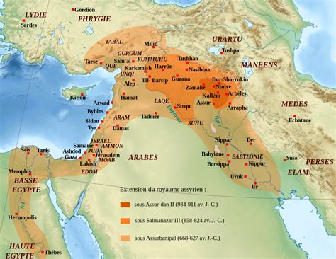 Assyria Mesopotamia Map