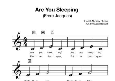 Are You Sleeping Frere Jacques Arr Suzan Beyazit By Traditional