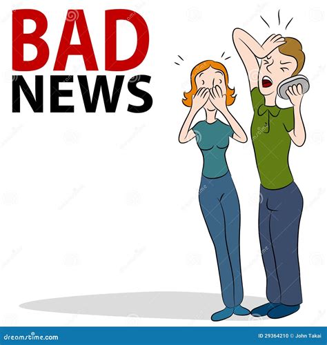 Bad News Phonecall Stock Vector Illustration Of People