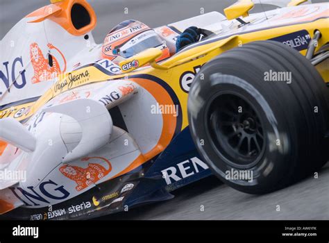 Nelson Piquet Jr Bra In The Renault R Racecar During Formula