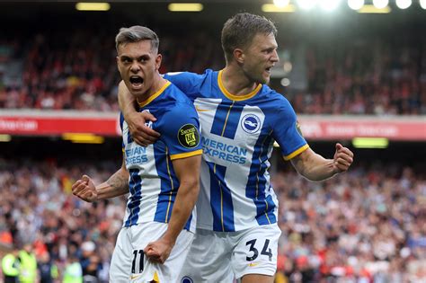 Trossard Hat Trick Earns Brighton Hard Fought Draw At Liverpool Reuters