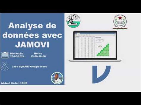 Formation Sur L Analyse De Donn Es Jamovi Youtube