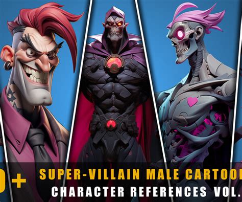 ArtStation - 420+ Super-Villain Male Cartoon Style - Character ...