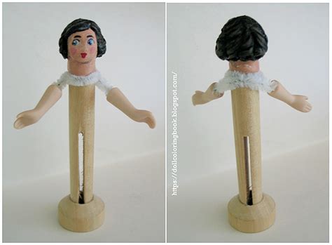 How To Craft A Doll Using Clothespins Doll Coloring And Crafts