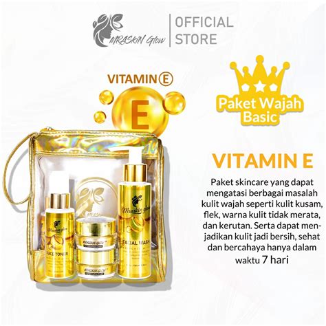 Jual MRASKIN GLOW Paket Skincare Wajah Glowing Series BPOM Paket