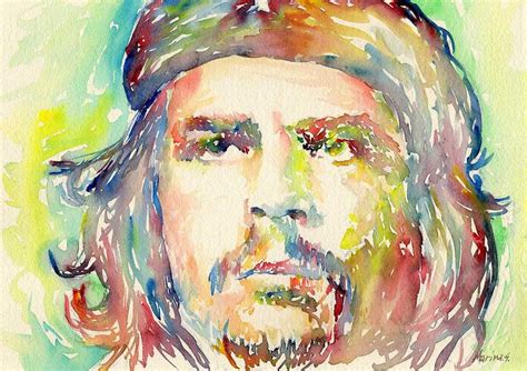 Che Guevara Print From My Original Watercolor Painting Che Guevara