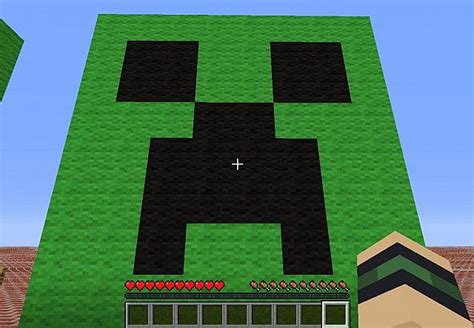 Build A Creeper Head Tutorial World Minecraft Project