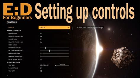 Elite Dangerous For Beginners Setting Up Your Controls Youtube