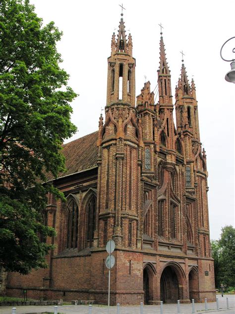 St Anns Church Vilnius Lithuania Churches And Cathedrals Of The