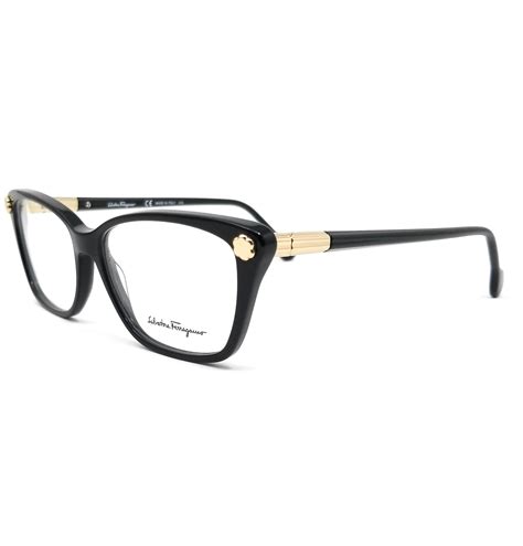 Salvatore Ferragamo Eyeglasses Sf2824 001 Black Cat Eye Women 54x14x140 Ebay