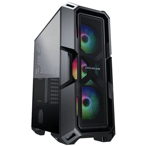 Gabinete Gamer Cougar Mx Mesh Rgb Mid Tower Vidro Temperado Atx