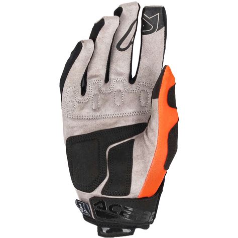 Motorcycle Gloves In Acerbis Mx Xh Orange Fabric For Sale Online