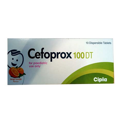 Cefoprox DT 100 Tangy Orange Flavour Tablet 10 S Price Uses Side