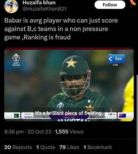 Pak Vs Aus Memes Galore As Babar Azam Flops At Chinnaswamy