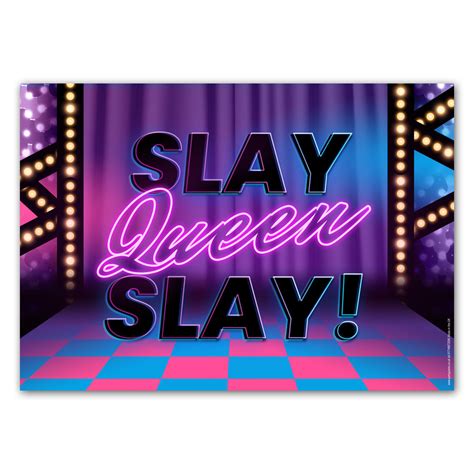 Drag Queen Slay Queen Slay Poster Party Decoration A3 Party Packs