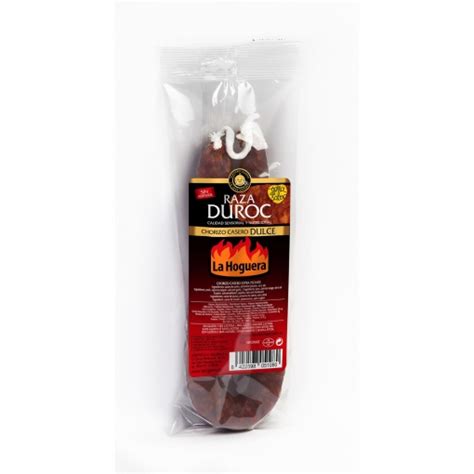 Chorizo Casero Dulce Extra La Hoguera Sin Gluten Y Sin Lactosa 280 G