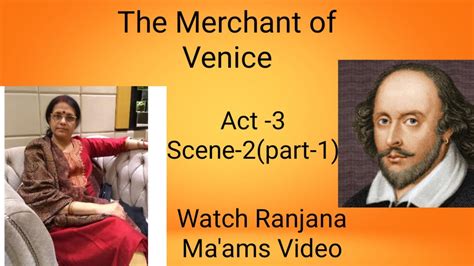 The Merchant Of Venice Act Scene Part For Icse Students