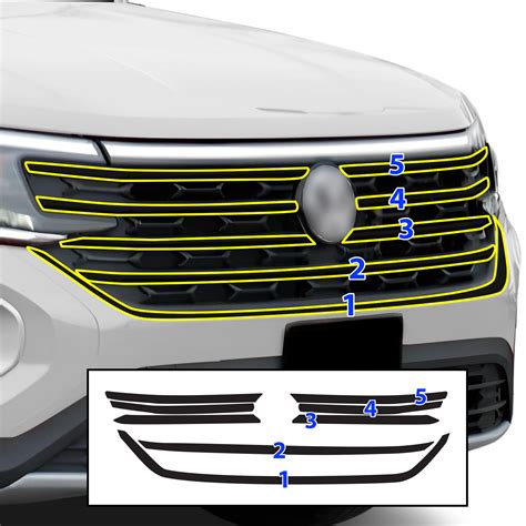 Volkswagen Atlas 2024-2025 Front Grille Chrome Delete Installation Ins