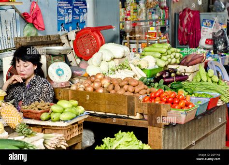 Vegetables Market Phnom Penh Cambodia Hi Res Stock Photography And