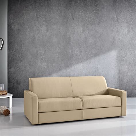 Divano Letto Blade Giessegi Moderno Beige In Tessuto