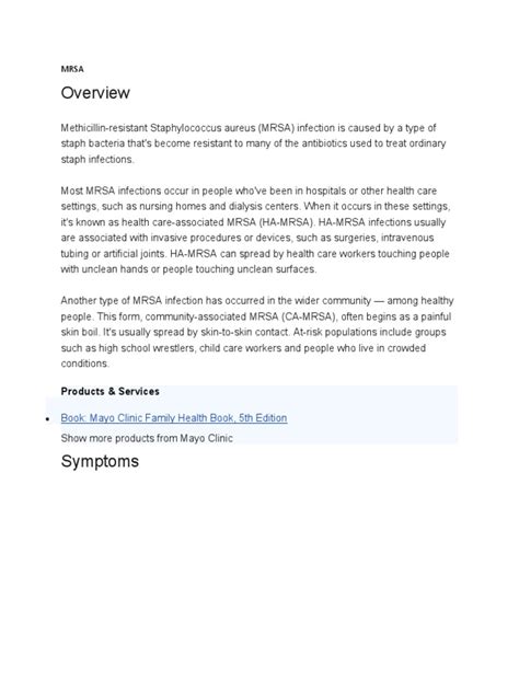 Understanding The Threat Of Mrsa An Overview Of Methicillin Resistant Staphylococcus Aureus