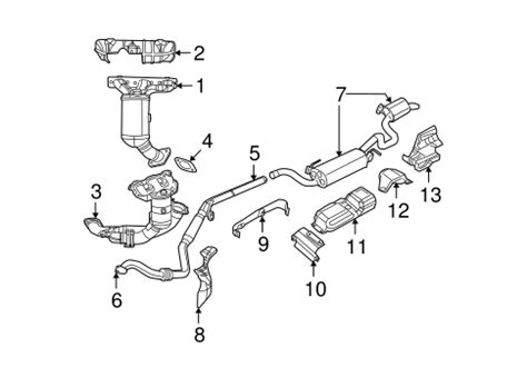 Exhaust Components For Chrysler Town Country Mopar Parts