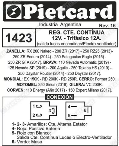 Regulador 12v Zanella Rx 200 Naked Rz 25 Trif Sico 12a En Venta En