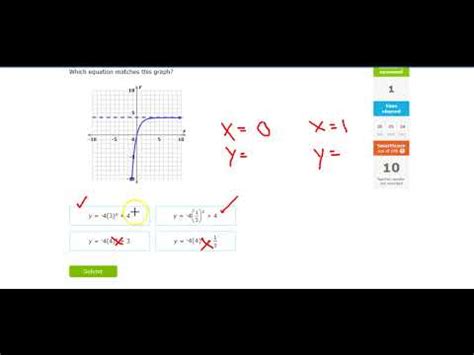 Ixl Alg X Match Exponential Functions And Graphs V A Youtube