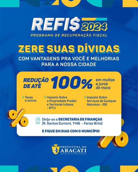 Refis Regulariza Suas D Vidas Redu O De At De Multa E