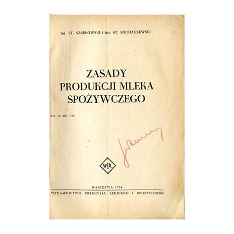 Antykwariat online Zasady produkcji mleka spożywczego