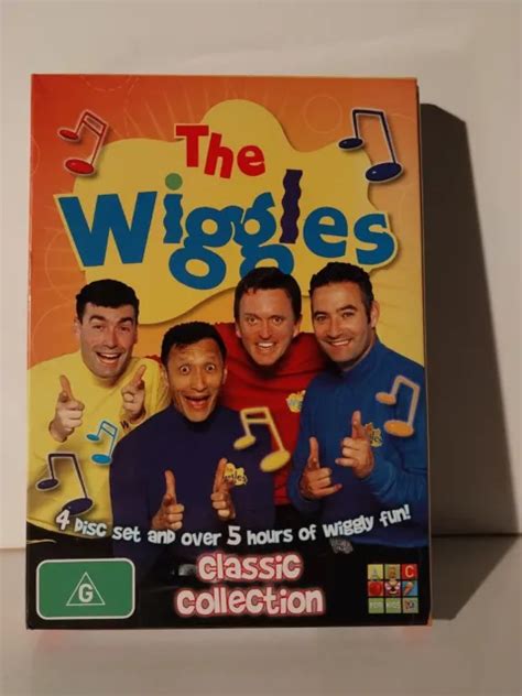 THE WIGGLES CLASSIC Collection Box Set 4 Disc 5 Hours Rare DVD 78 36