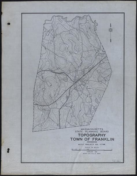 Topography Town Of Franklin Digital Commonwealth