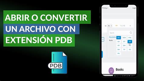 C Mo Abrir O Convertir Un Archivo Con Extensi N Pdb Online Youtube