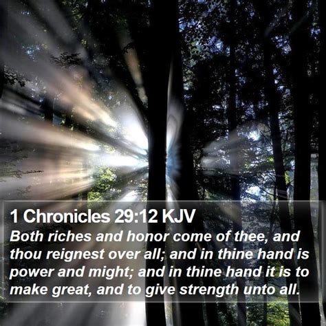 1 Chronicles 2912 Kjv Bible Verse Images