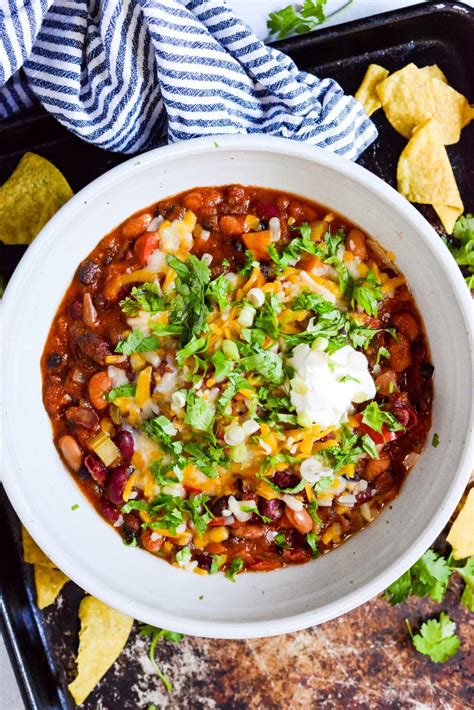 Crockpot Vegetarian Chili Real Food Whole Life