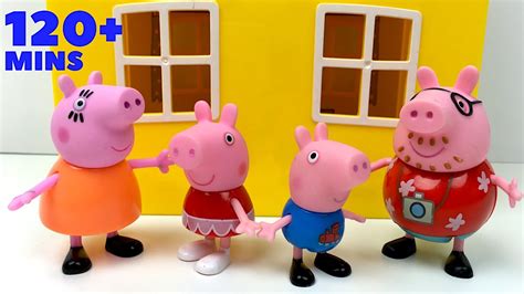 Peppa Pig Con Su Familia Mama Pig Papa Pig Hermano George Abuelo Y