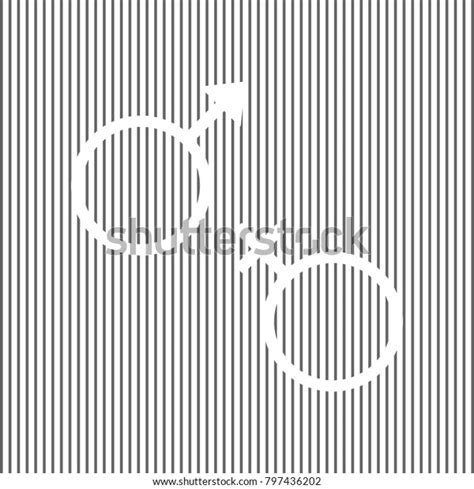 Sex Symbol Sign Vector White Icon Stock Vector Royalty Free 797436202 Shutterstock