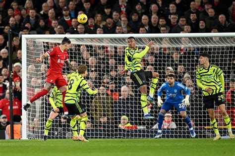 Darwin Núñez Pudo Darle El Triunfo Liverpool Igualó Con El Arsenal En La Lucha Por El Primer