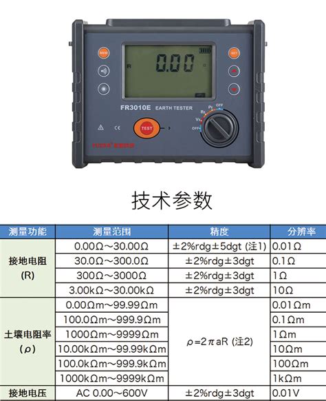 征能es3001接地电阻测试仪土壤电阻率测试表fr3010e防雷电压检测 阿里巴巴