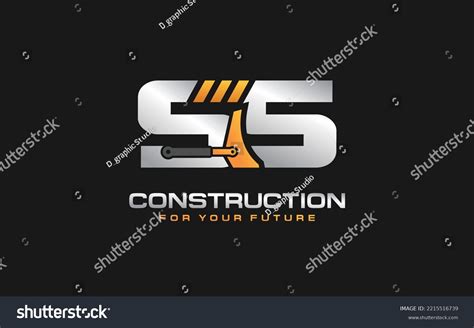 Ss Dozer Logo Vector Construction Company Stock Vector (Royalty Free ...