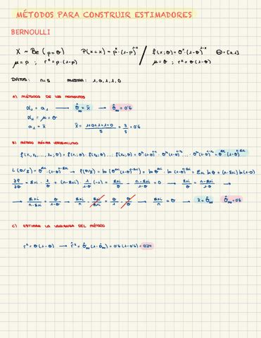 METODOS PARA CONSTRUIR ESTIMADORES Pdf