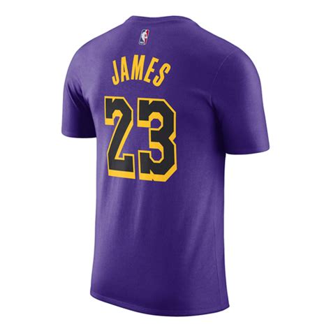 Jordan Jordan Los Angeles Lakers Lebron James Statement Edition 2022 23 T Shirt Purple Nba