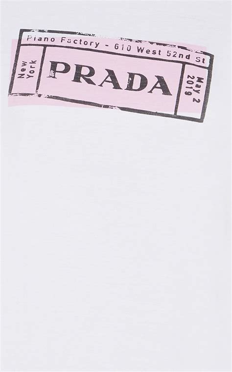 Logo T Shirt By Prada Moda Operandi Tshirt Logo Prada Logo