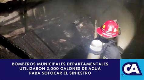 Se registró un incendio estructural de grandes proporciones en