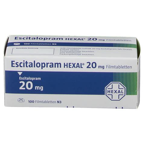 Escitalopram Hexal Mg St Mit Dem E Rezept Kaufen Shop Apotheke