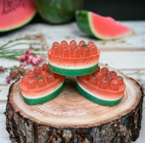 WATERMELON exfoliating massage soap bar | 5 oz – Eartherella Soap ...