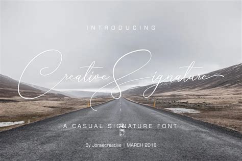 Creative Signature Font Youworkforthem